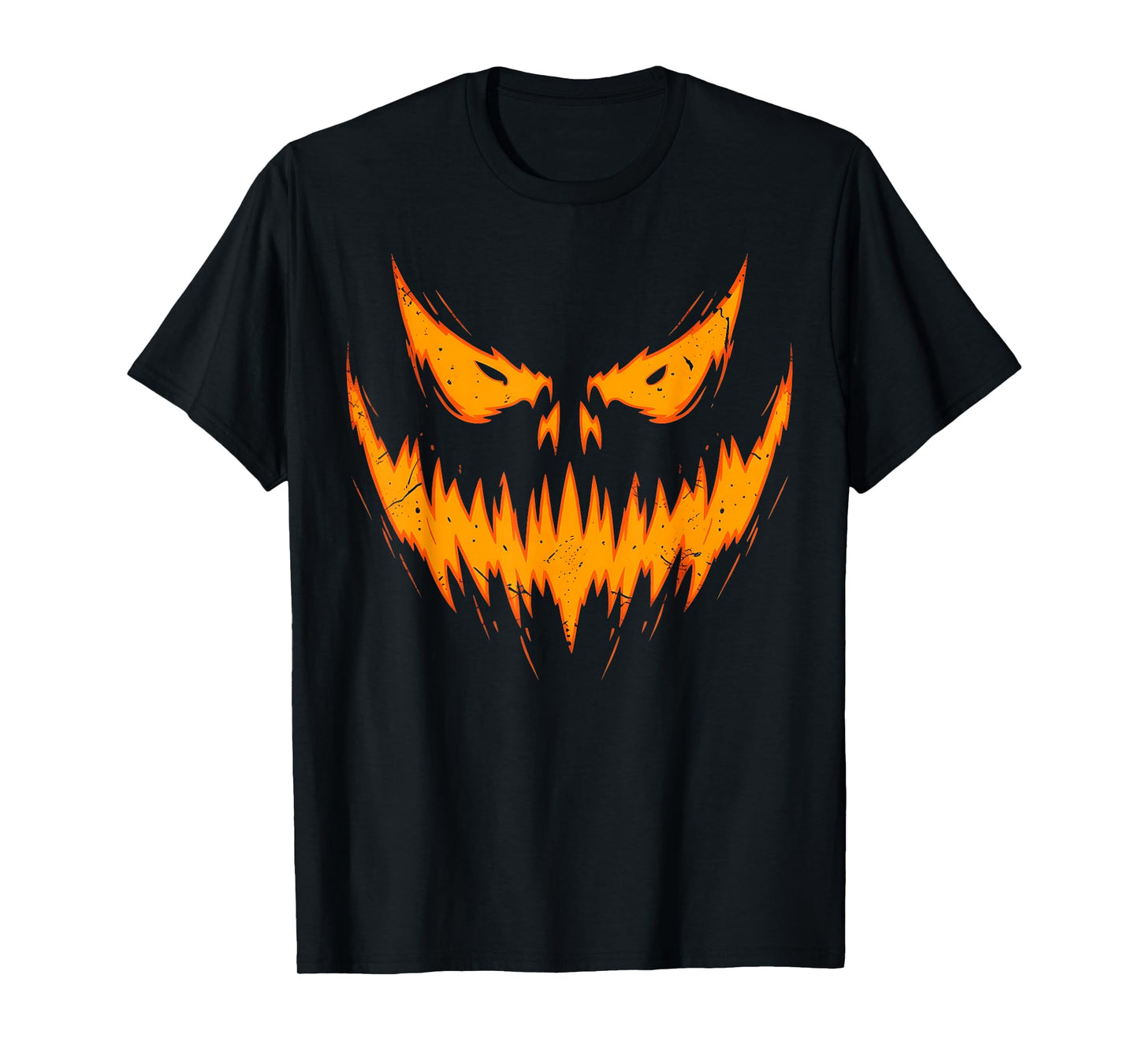 Scary Spooky Jack O Lantern Face Pumpkin Halloween Funny T-Shirt
