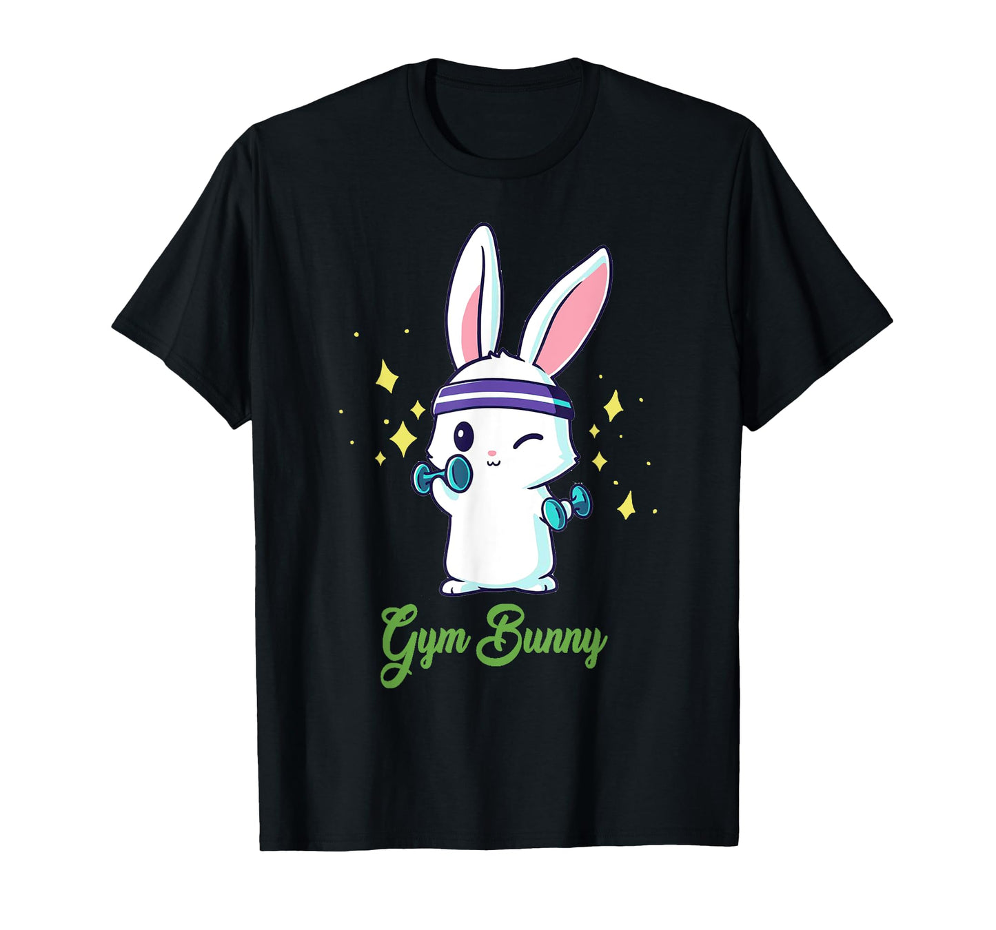 Gym Bunny Unisex Fitness Rabbit Lover Gym Workout T-Shirt T-Shirt