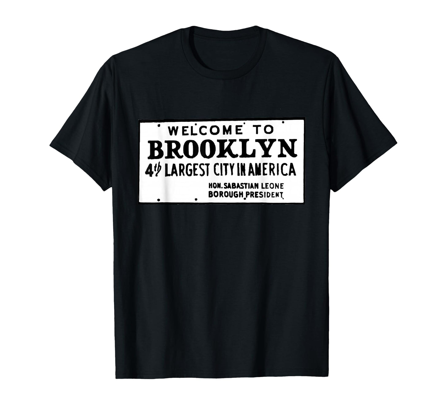 Old School Retro Welcome To Brooklyn Sign T-Shirt