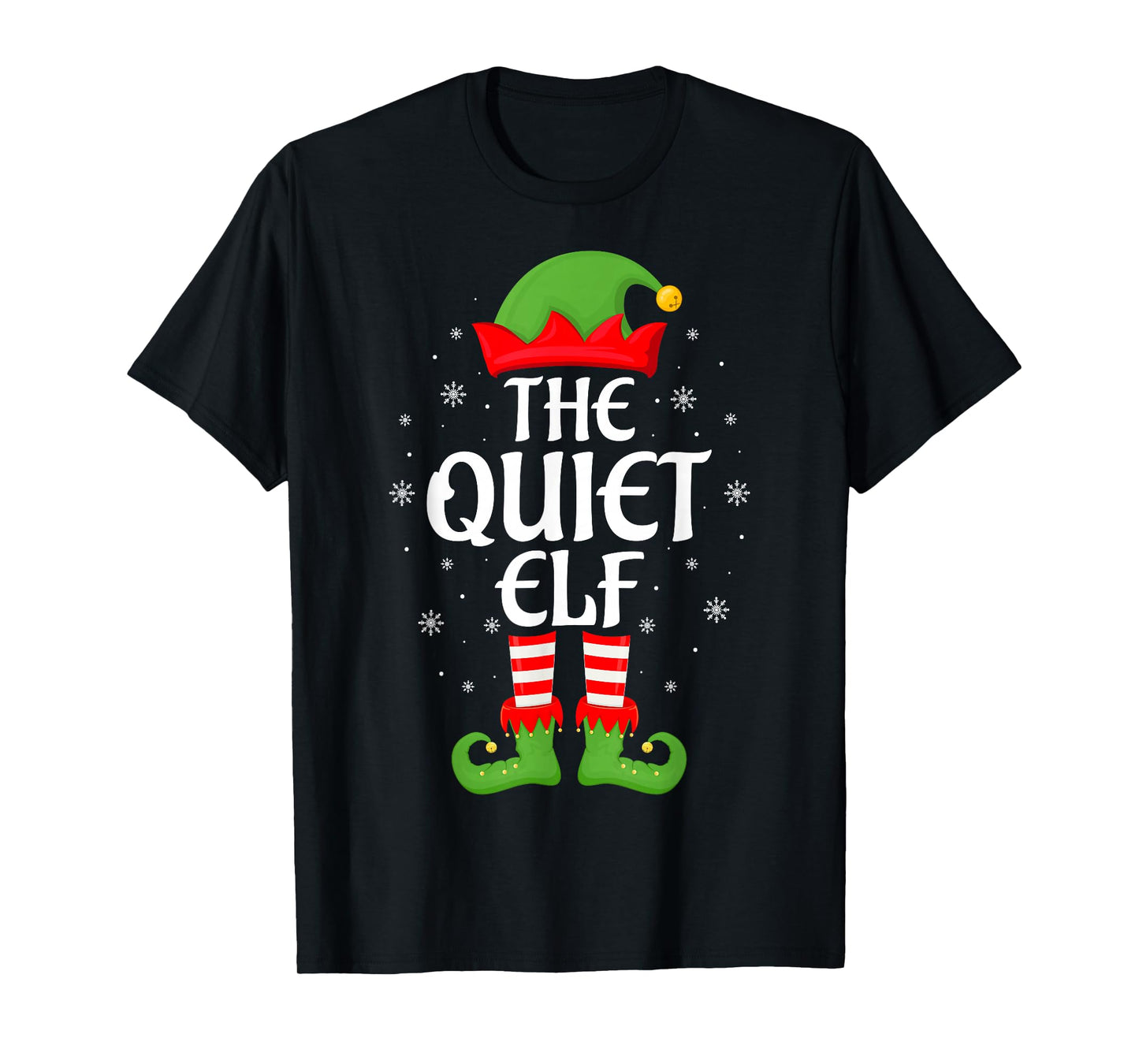 Quiet Elf Xmas Family Matching Elf Squad Christmas T-Shirt
