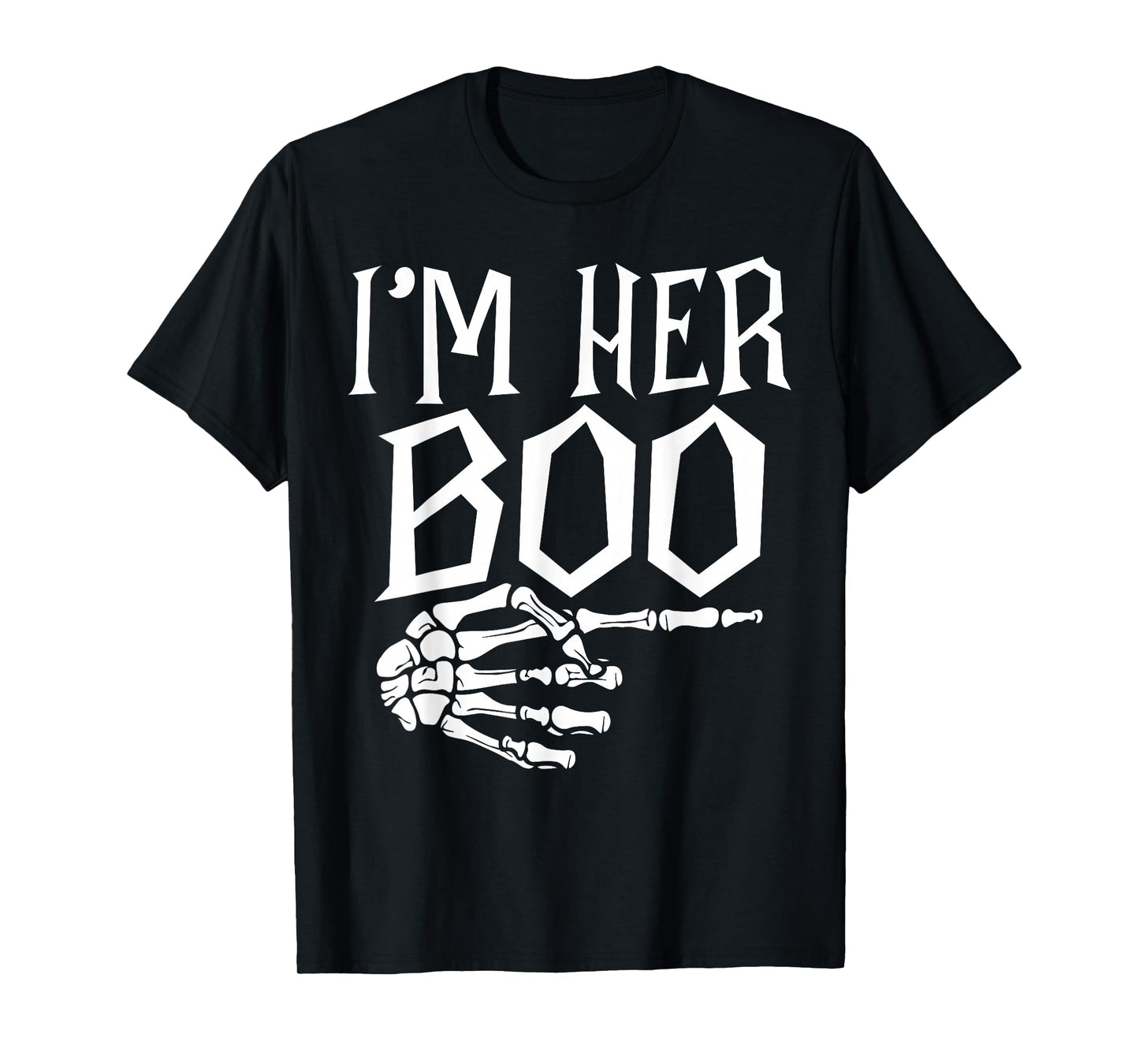 I'm Her Boo Im His Ghoul Spooky Ghost Halloween Couple Women T-Shirt