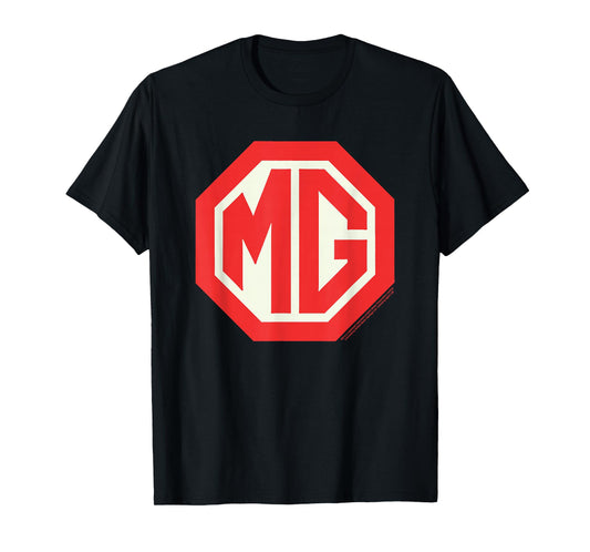 MG Car Retro Red Badge Logo T-Shirt