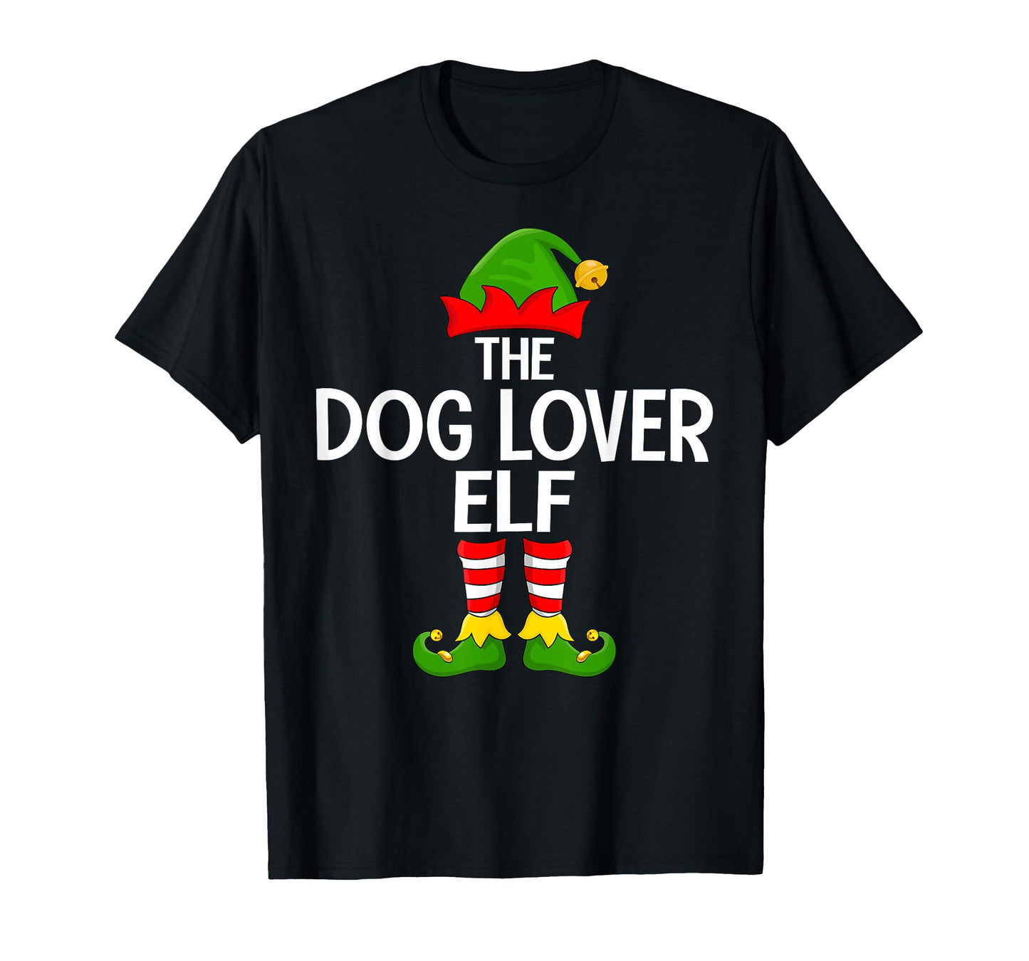 Dog Lover Elf Xmas Matching Family Elf Squad Christmas T-Shirt