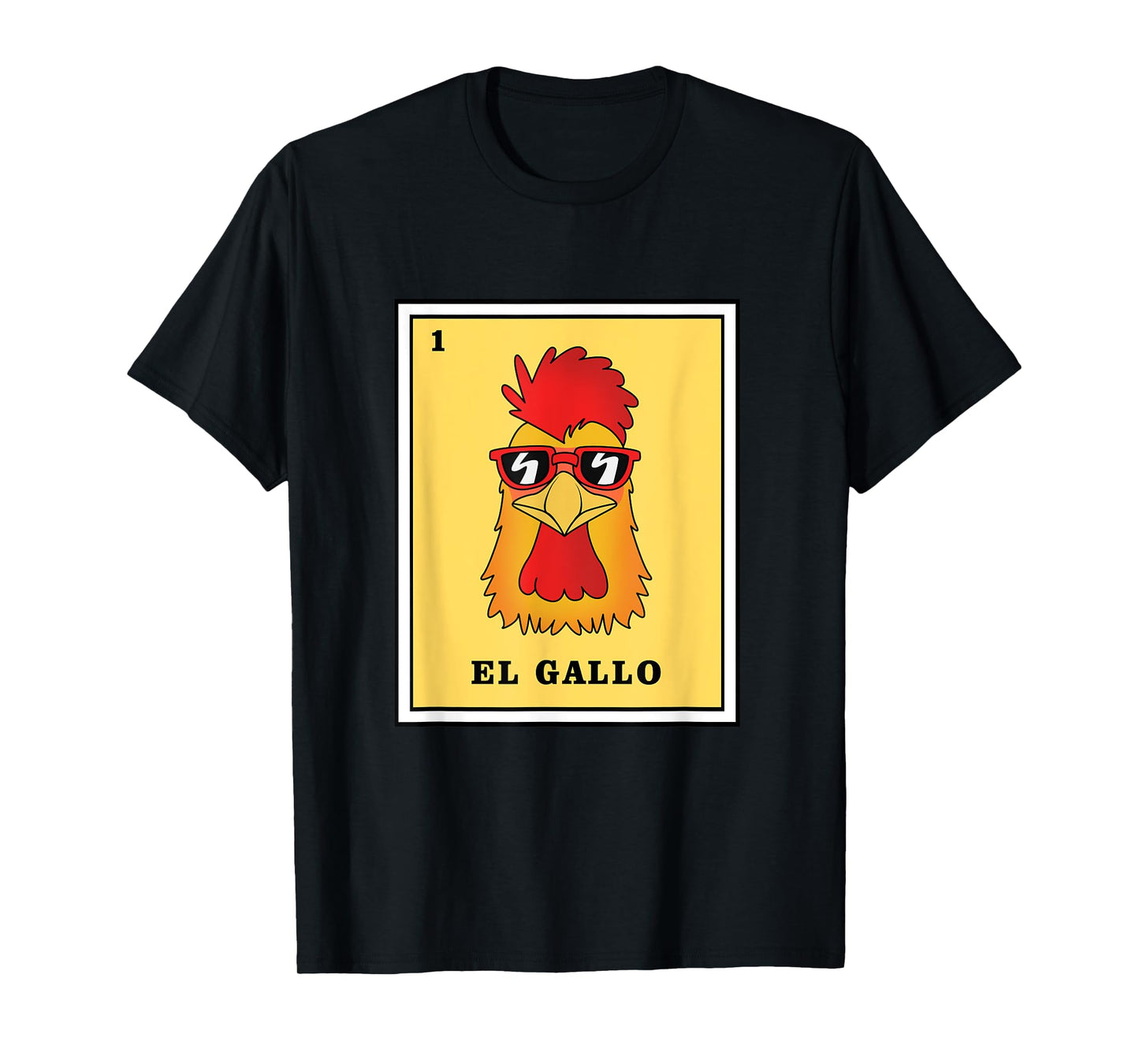Funny Mexican Lottery Game El Gallo T-Shirt