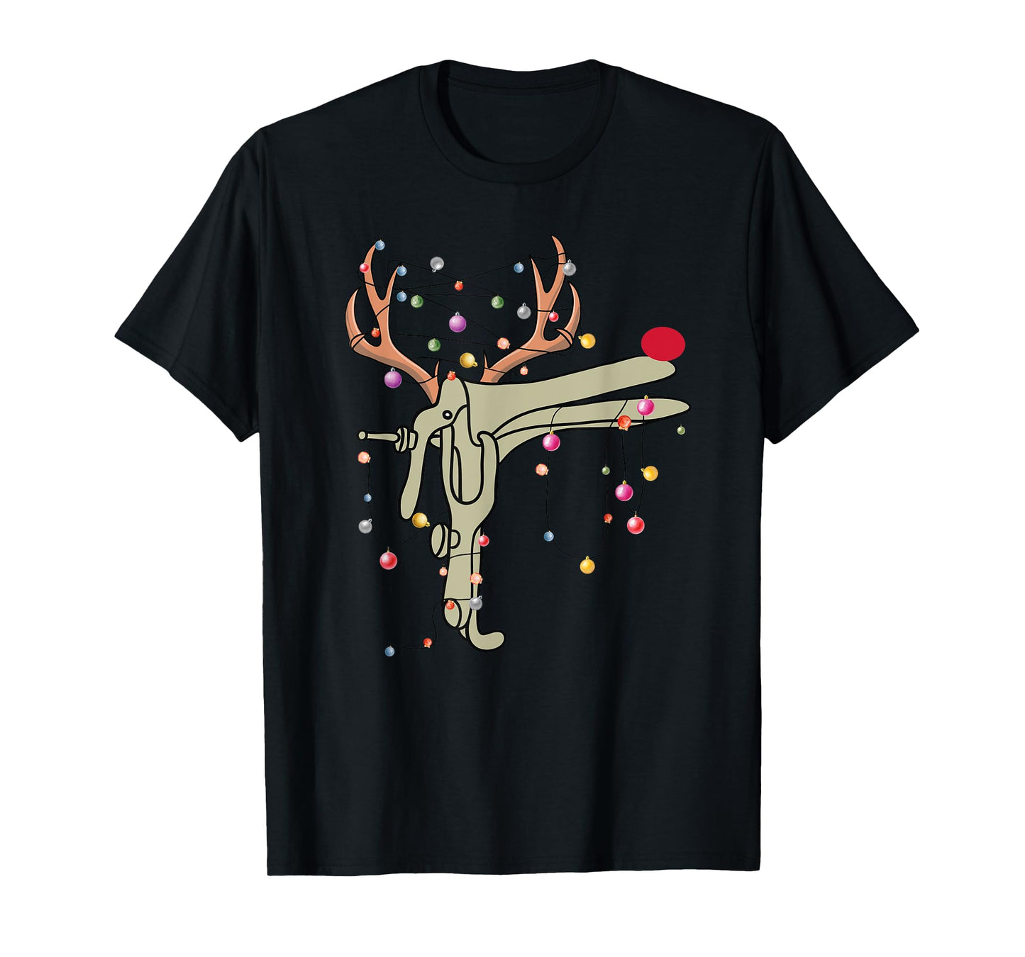 Reindeer Speculum Nurse Funny Christmas OBGYN Nurse Party T-Shirt