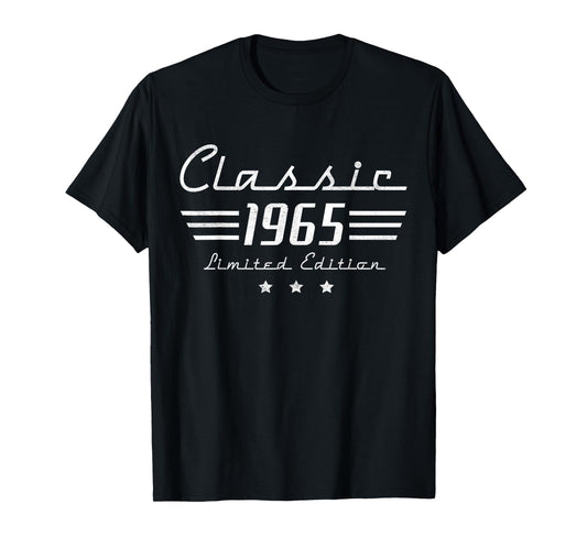 60 Year Old Gifts Men Vintage Classic Car 1965 60th Birthday T-Shirt