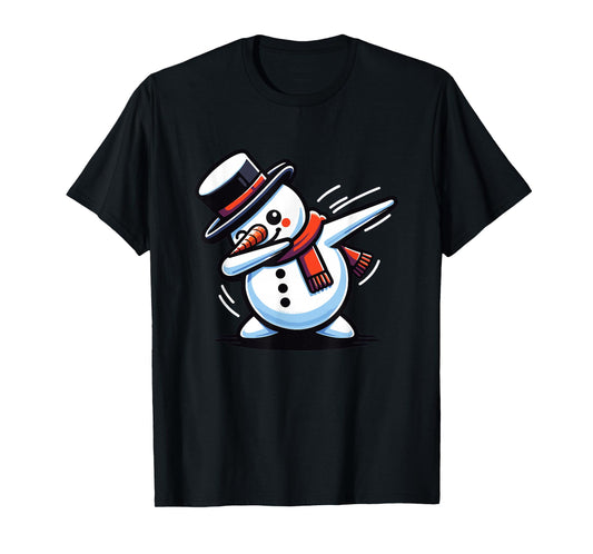 Dabbing Christmas Snowman Dab Christmas T-Shirt