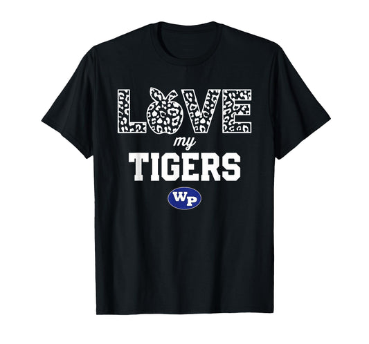 Wills Point Tigers Logo Love My Team HS T-Shirt
