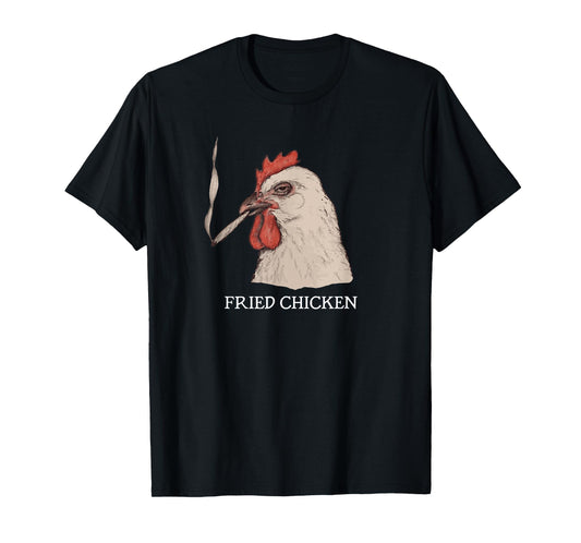 Fried Chicken 420 Smoking Marijuana, Funny Stoner, Weed Meme T-Shirt