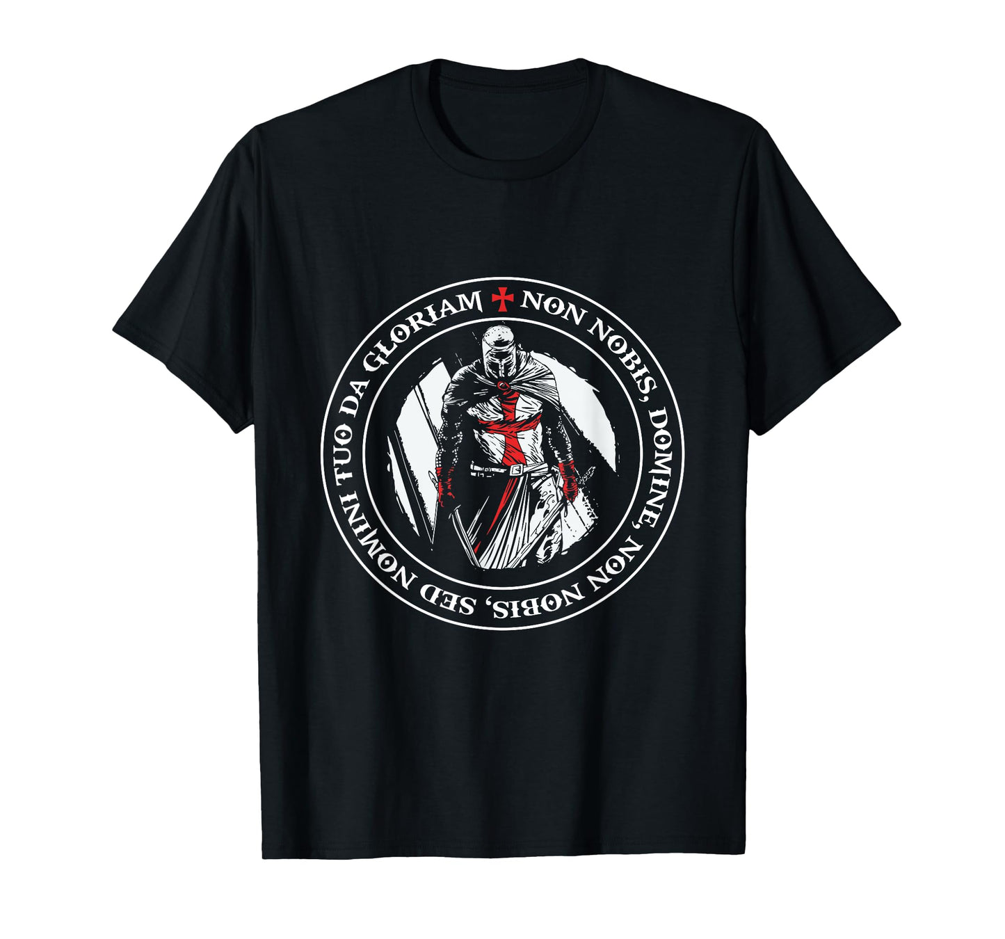 Caballero Templario Con Escudo Cruzado Y Cruz Templaria T-Shirt