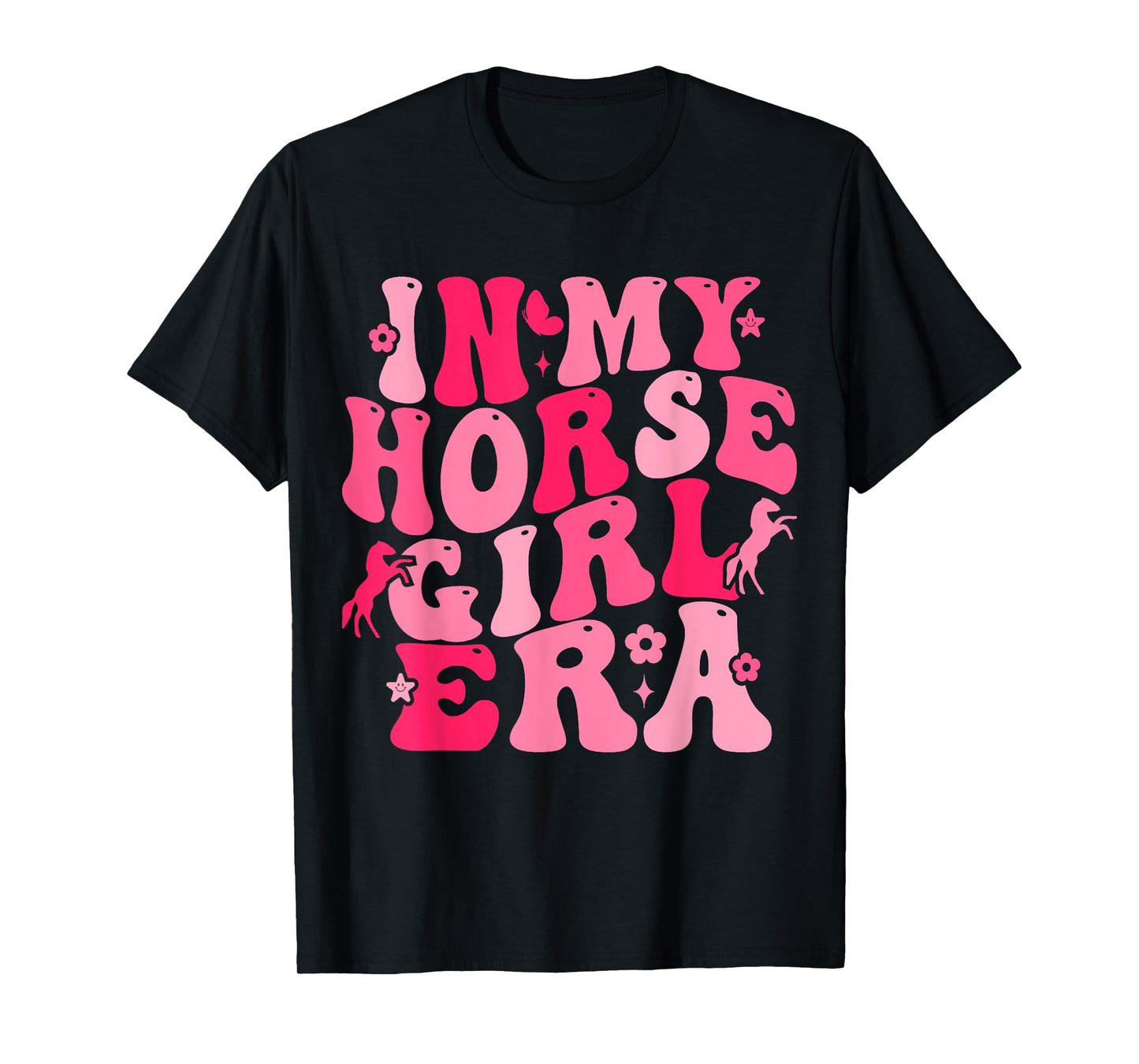 Groovy In My Horse Girl Era Horse Lover Girl Riding Horse T-Shirt