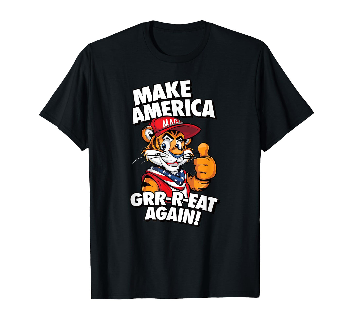 MAKE AMERICA GRR-R-EAT AGAIN Trump Tiger cereal parody 2024 T-Shirt