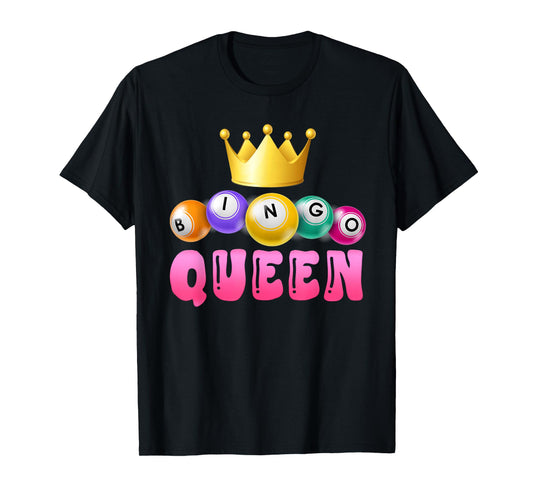 BINGO QUEEN Bingo Player Bingo Lover Bingo T-Shirt