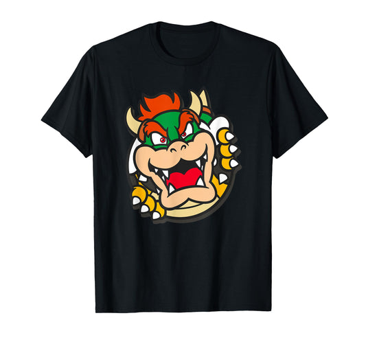 Super Mario Bowser Koopa Pop Out Portrait T-Shirt