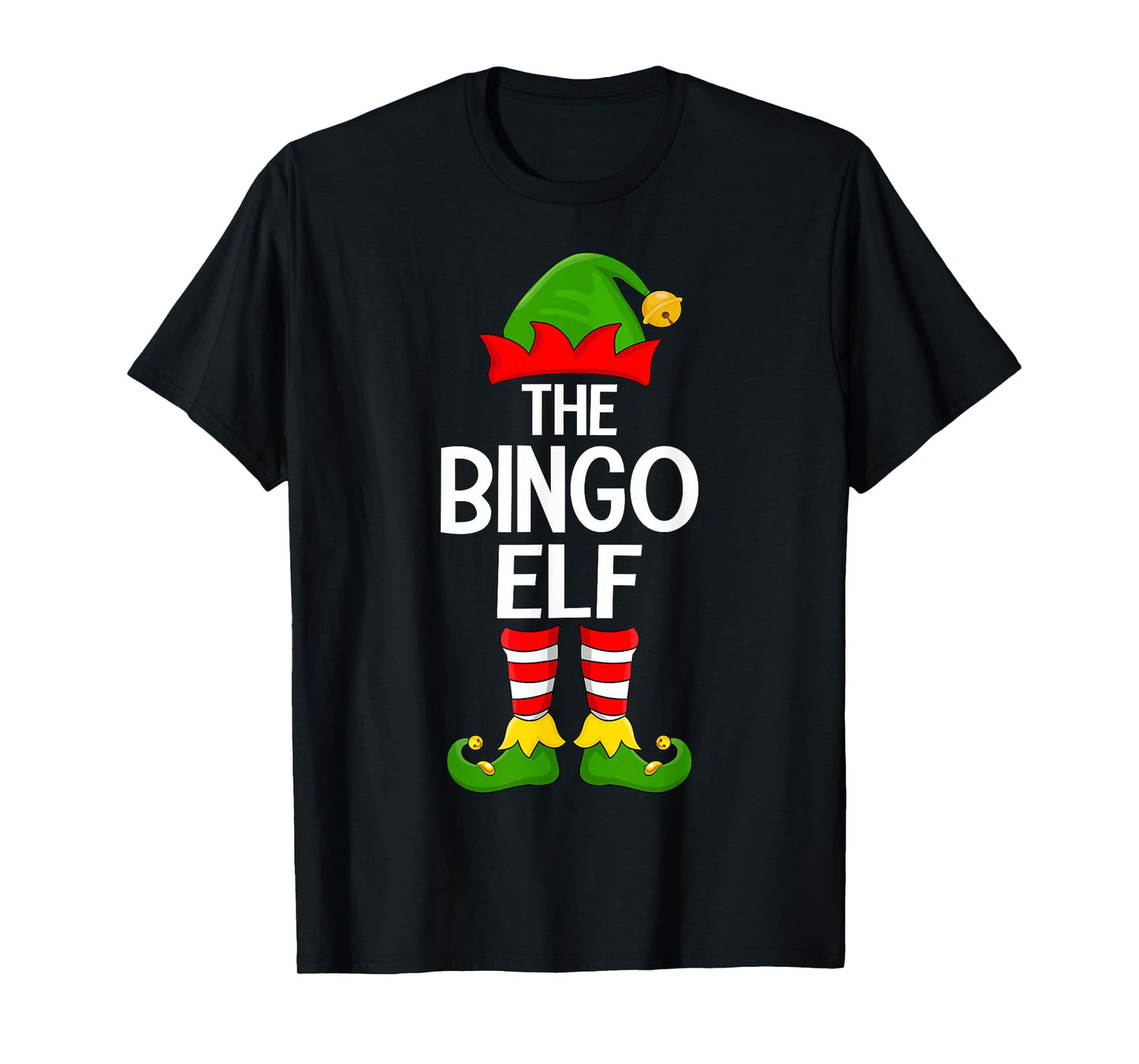 Bingo Elf Xmas Matching Family Elf Squad Christmas T-Shirt
