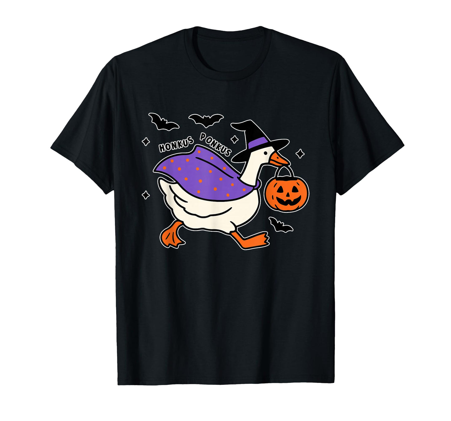 Honkus Ponkus Halloween Goose Witch Pumpkin Funny Costume T-Shirt