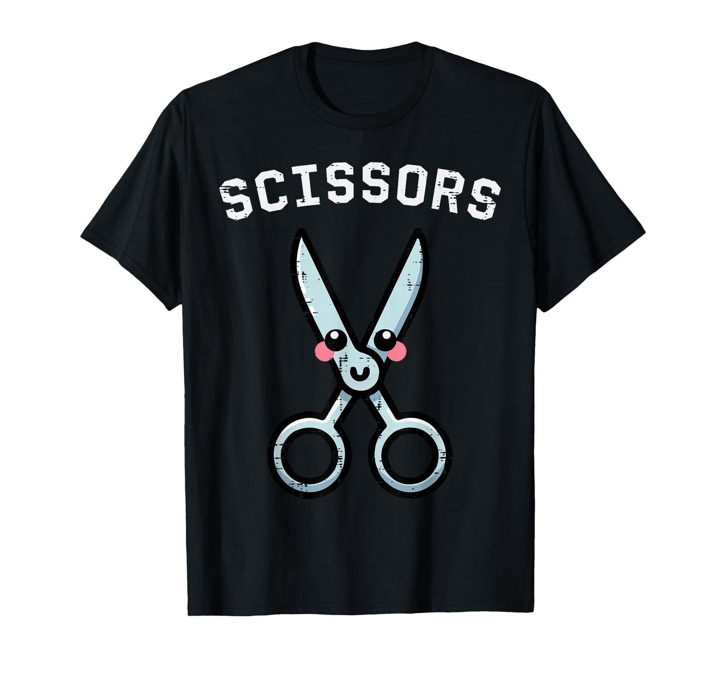 Halloween Scissors Matching Rock Paper Costume Women Men Kid T-Shirt