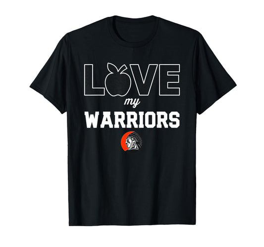 Wesclin Warriors Logo Love My Team HS T-Shirt