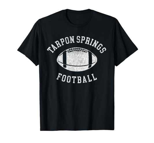 Tarpon Springs Football Distressed Vintage 80's Throwback T-Shirt