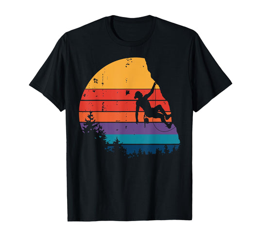 Vintage Bouldering Mountain Rock Climbing Gifts Climber Men T-Shirt