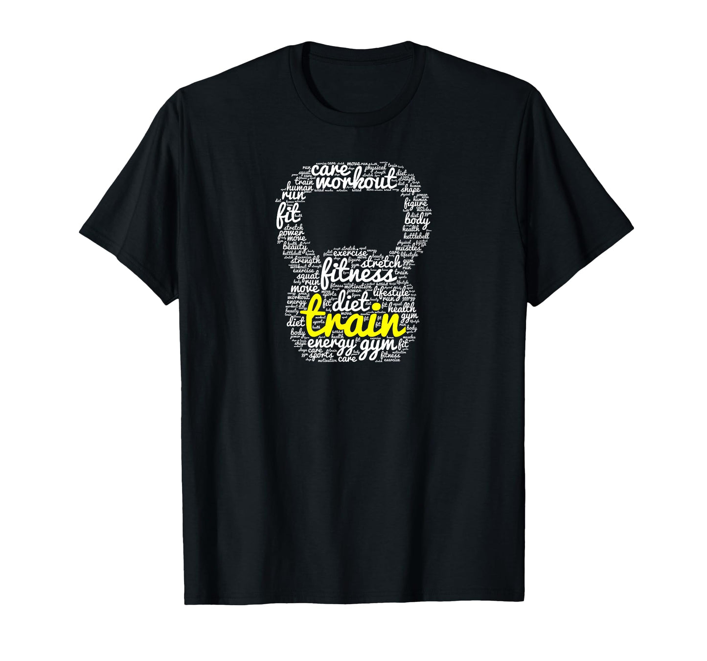 Train | Kettlebell Workout Word Cloud T-Shirt