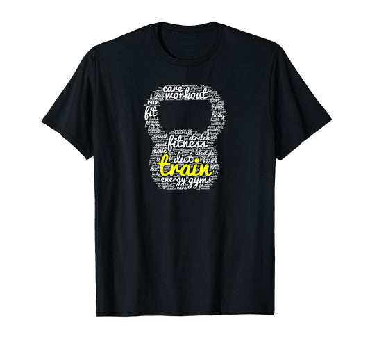 Train | Kettlebell Workout Word Cloud T-Shirt