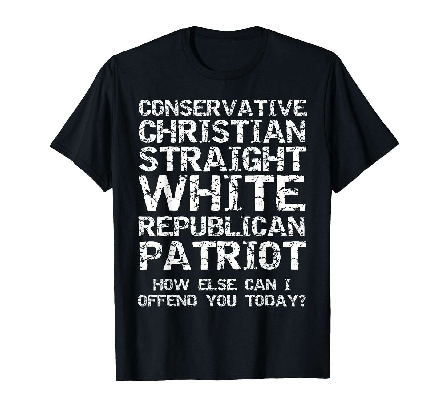 Conservative Christian Straight White Republican Patriot T-Shirt