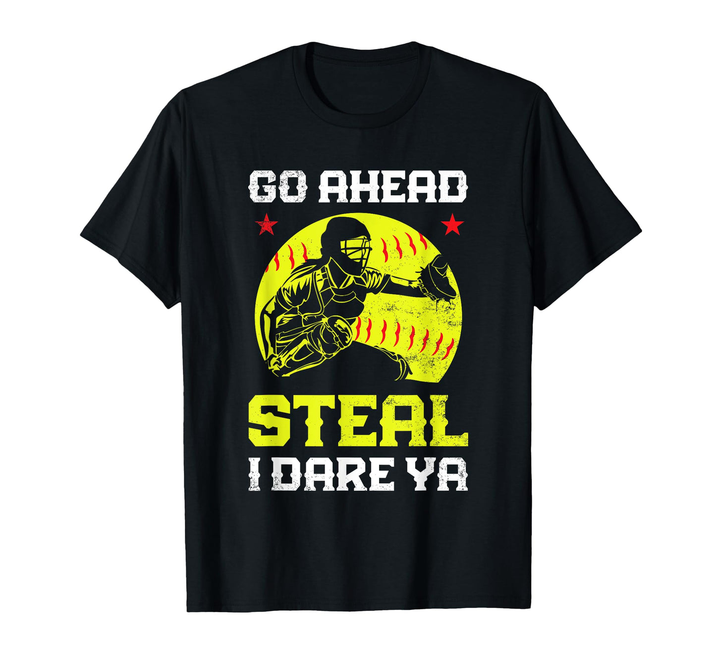 Softball Catcher Sports Design- Funny Softball Player T-Shirt