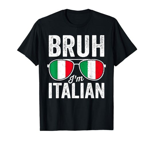Bruh I'm Italian Funny Italian Festival Italian Boys Kids T-Shirt