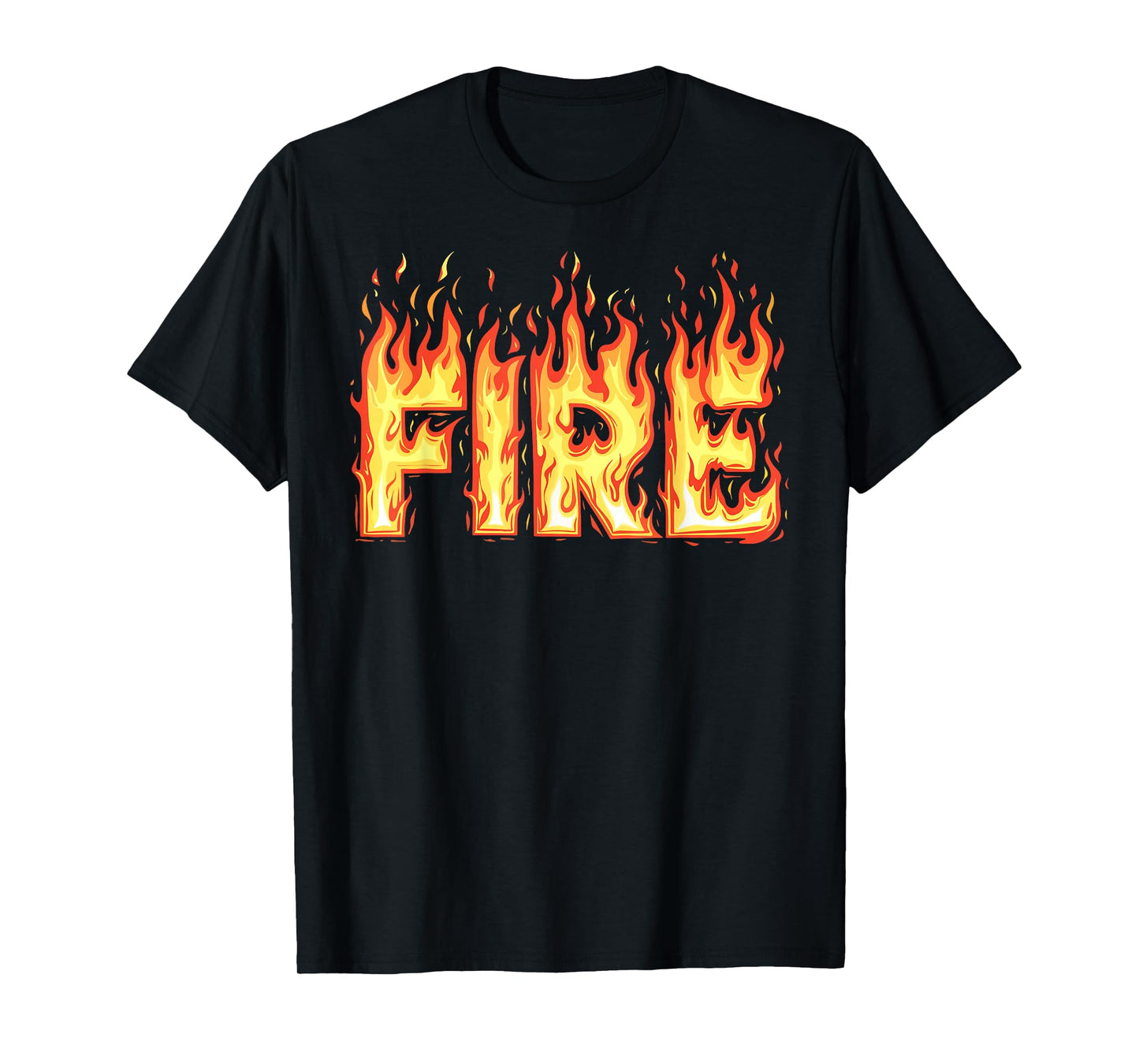 Fire Flame Shirt Adult Kids Men Women Fire And Ice Costume T-Shirt