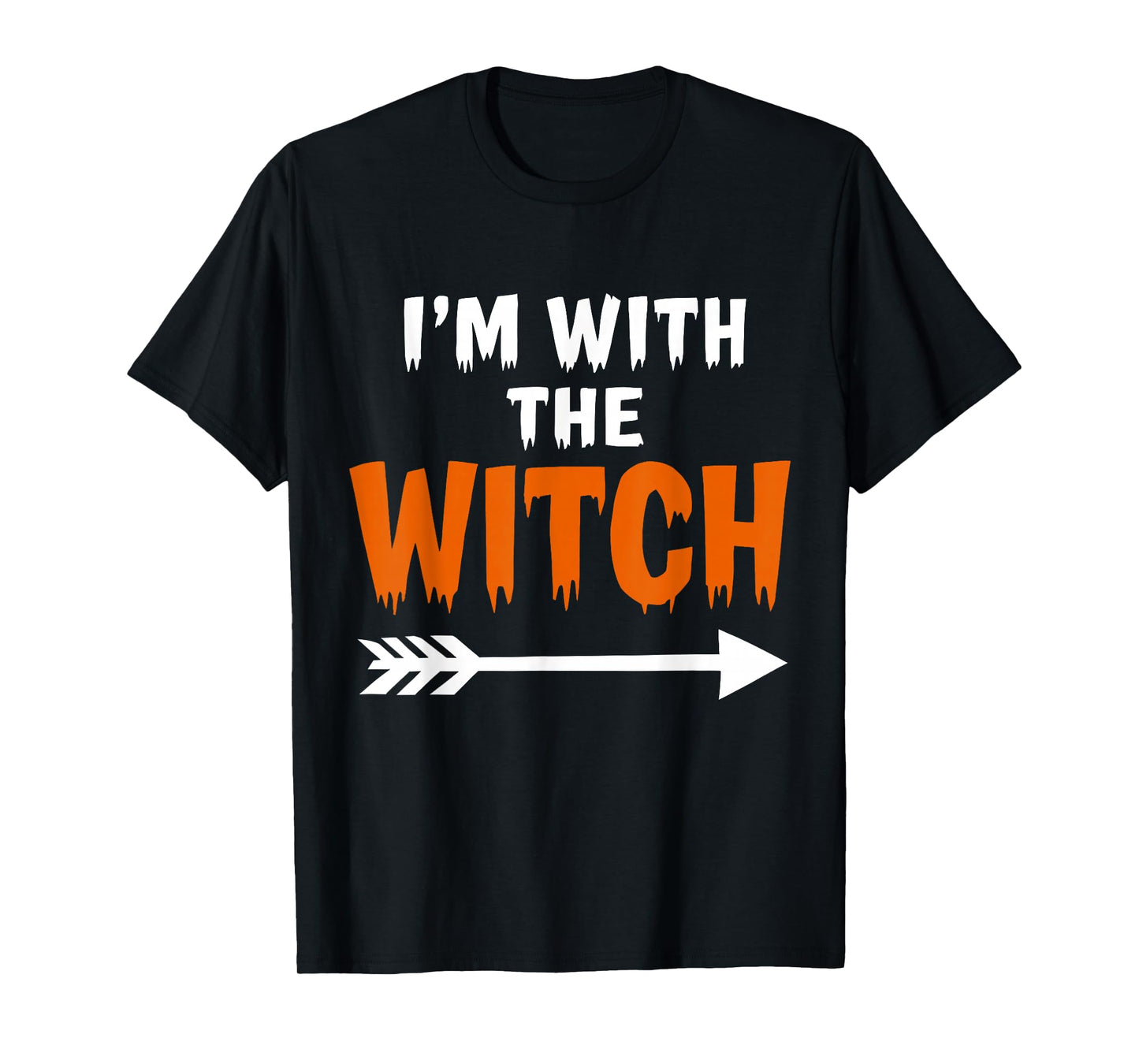 I'm with The Witch Spooky Season Halloween Couples Matching T-Shirt