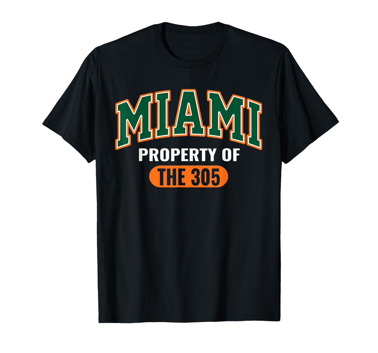 305 Miami Vibes Urban Style Miami Beach Graphic Design T-Shirt