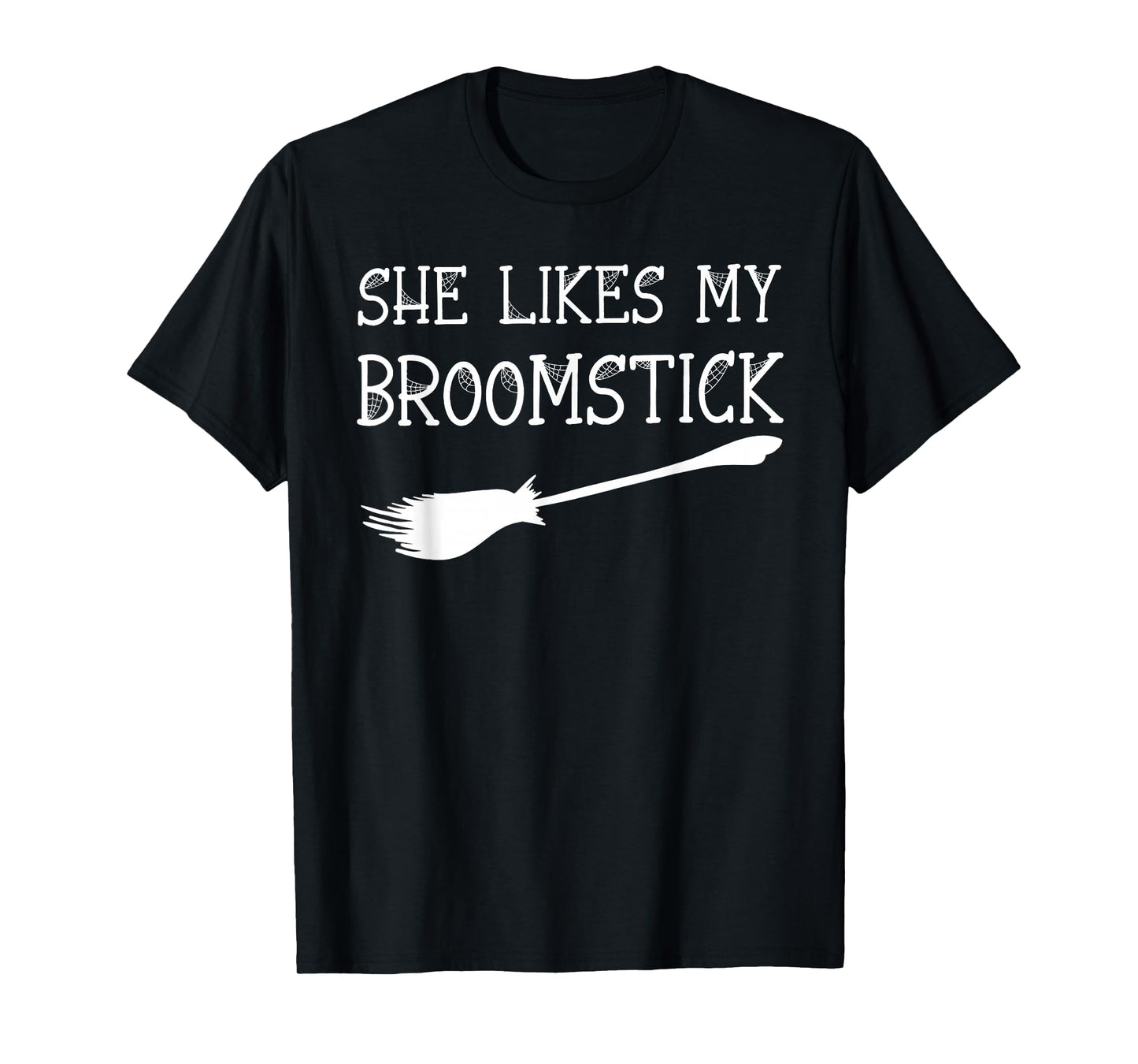 I Love Her Pumpkins I Love His Broomstick Halloween Couples T-Shirt