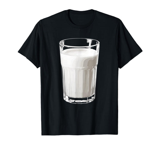 Glass Of Milk Shirt Adult Kids Men Women Glass Milk Costume T-Shirt