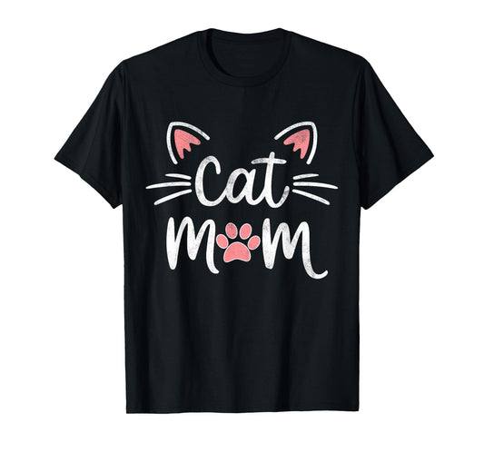 Women Cat Mom Cat Lover Cute Mother's Day Mama I Love My Cat T-Shirt
