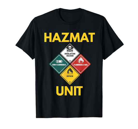 Hazmat Unit Suit Costume Cosplay Halloween Kids Birthday T-Shirt