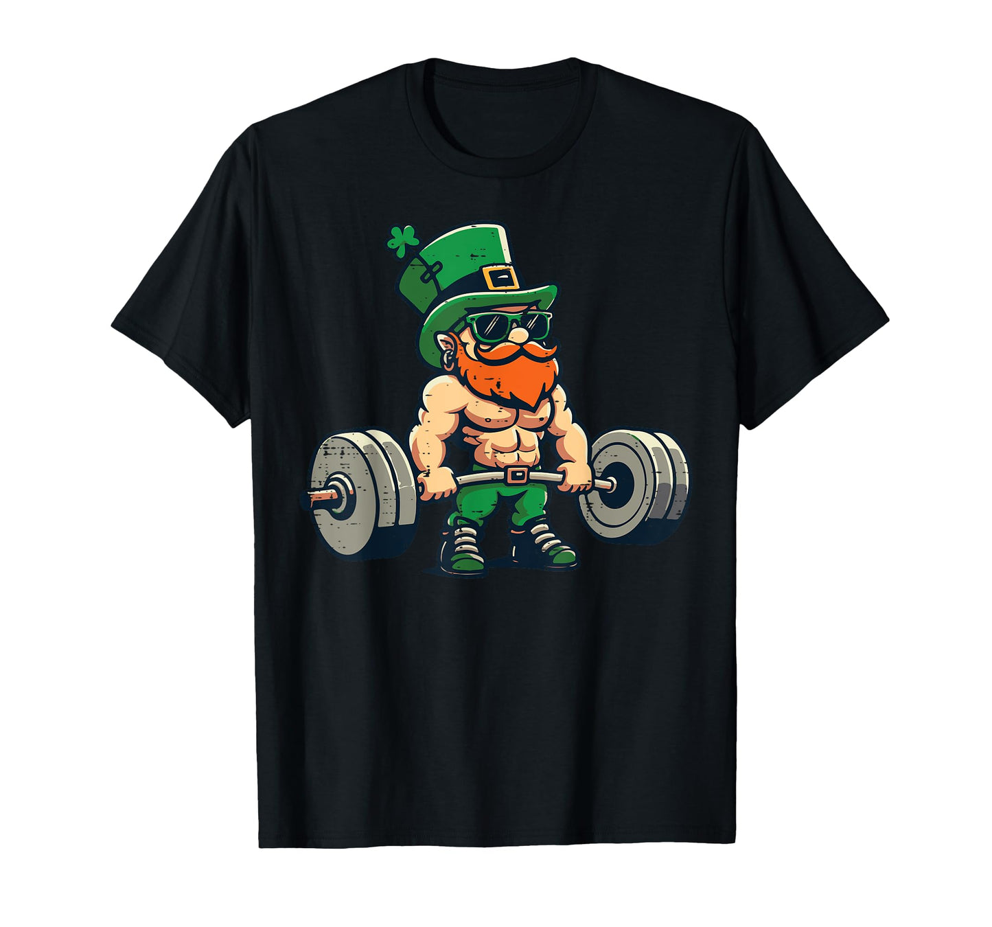 St Patricks Day Workout Deadlift Saint Pattys Gym Men Women T-Shirt