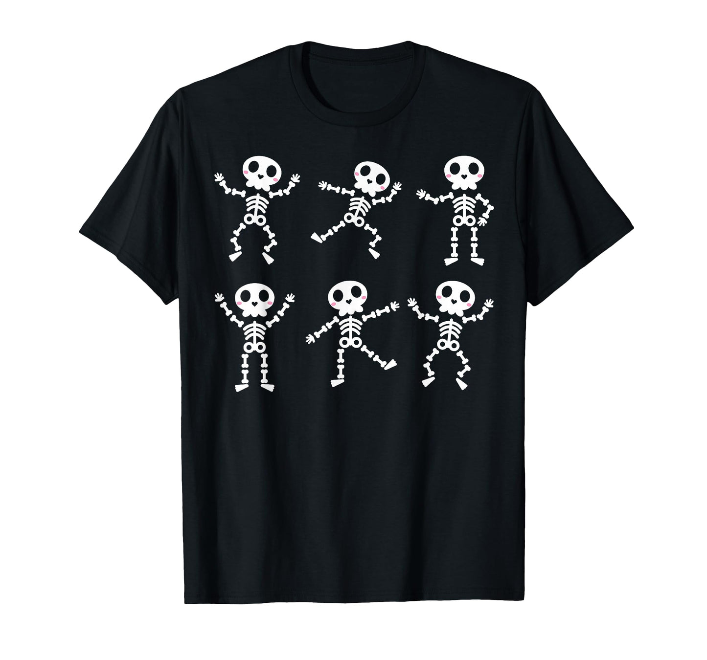Cute Dancing Skeleton Halloween Boys Girls Kids Toddlers T-Shirt