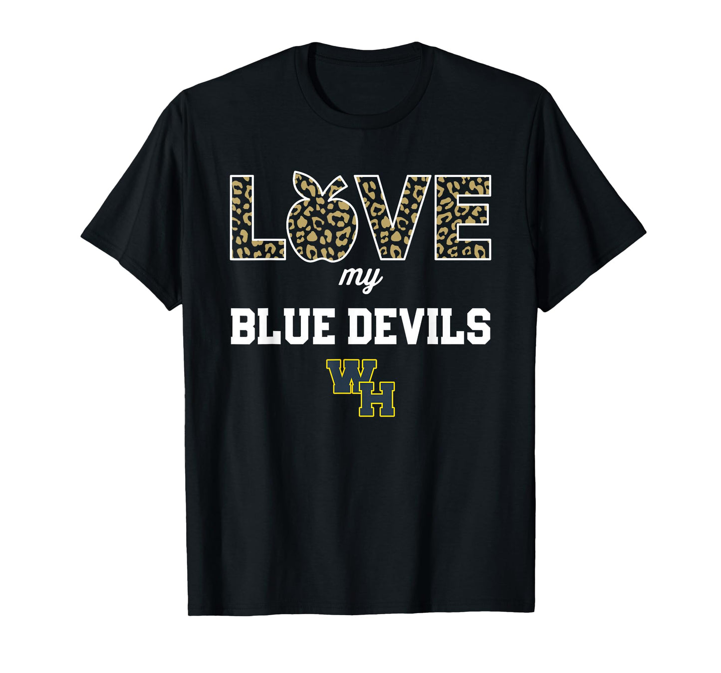 Winter Haven Blue Devils Logo Love My Team HS T-Shirt