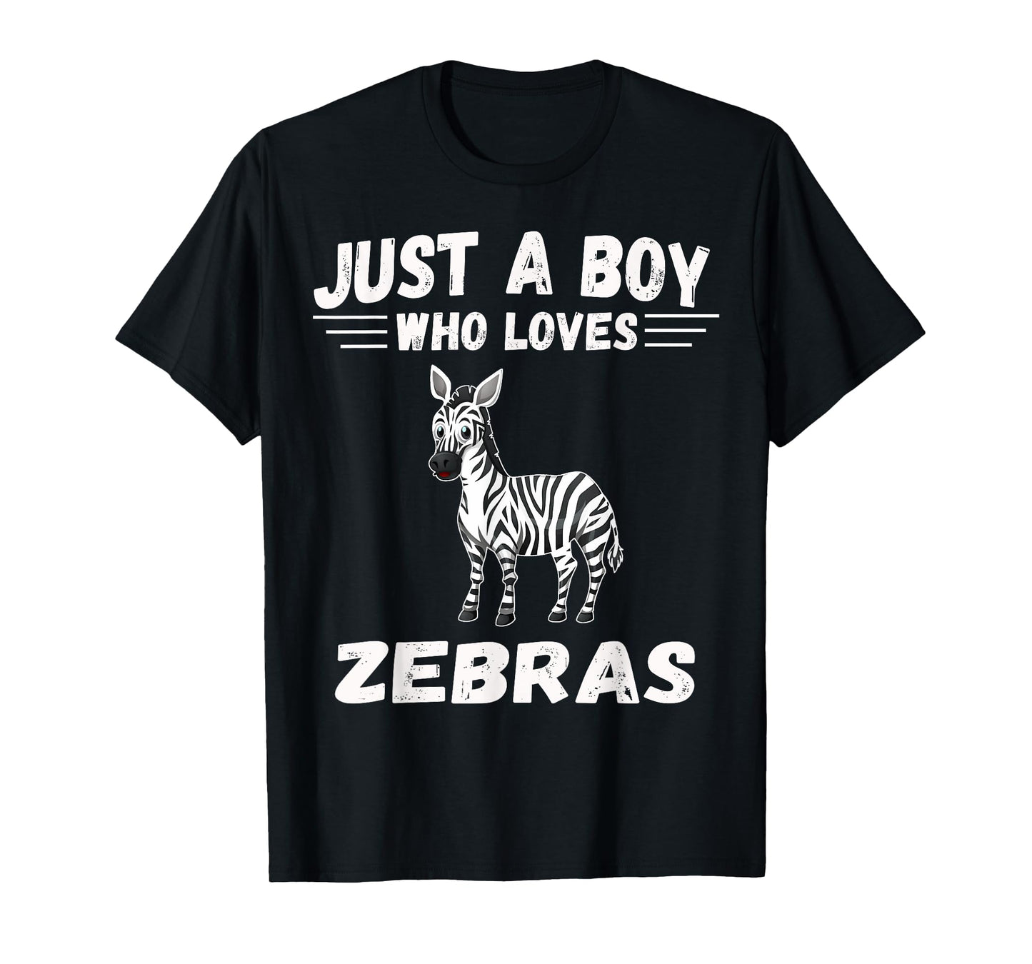 Just A Boy Who Loves Zebras shirt Gifts Zebra Lover T-Shirt