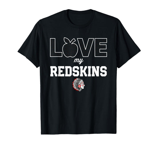 Sullivan Redskins Logo Love My Team HS T-Shirt