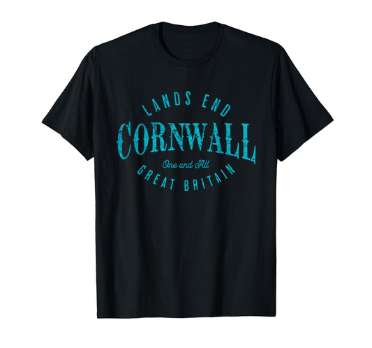 Land's End, Cornwall s Vintage Fade Effect s Cornish T-Shirt