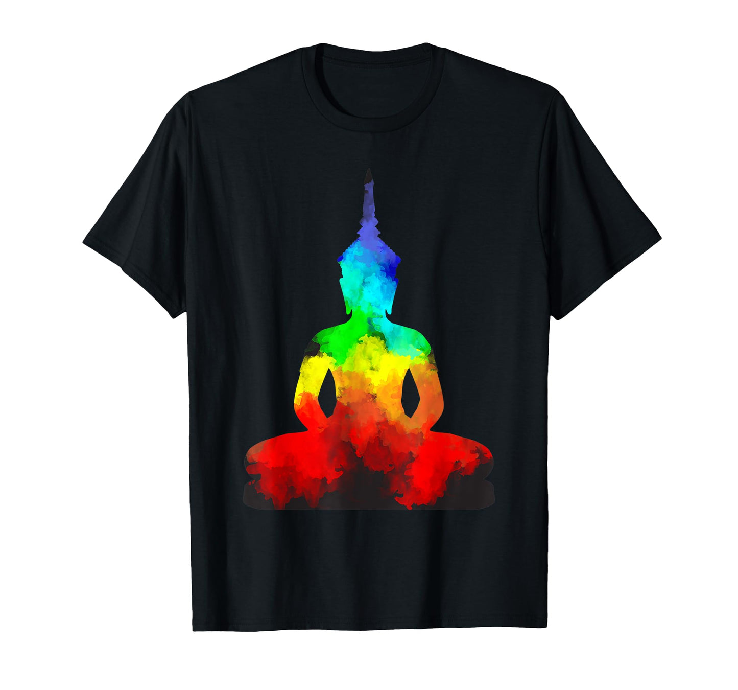 Buddha Rainbow Yoga Namaste Guru Spirit T-Shirt
