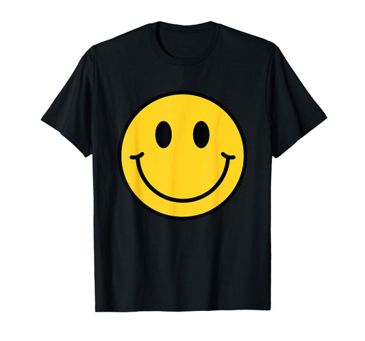 70s Yellow Smile Face Shirt Cute Happy Peace Smiling Face T-Shirt
