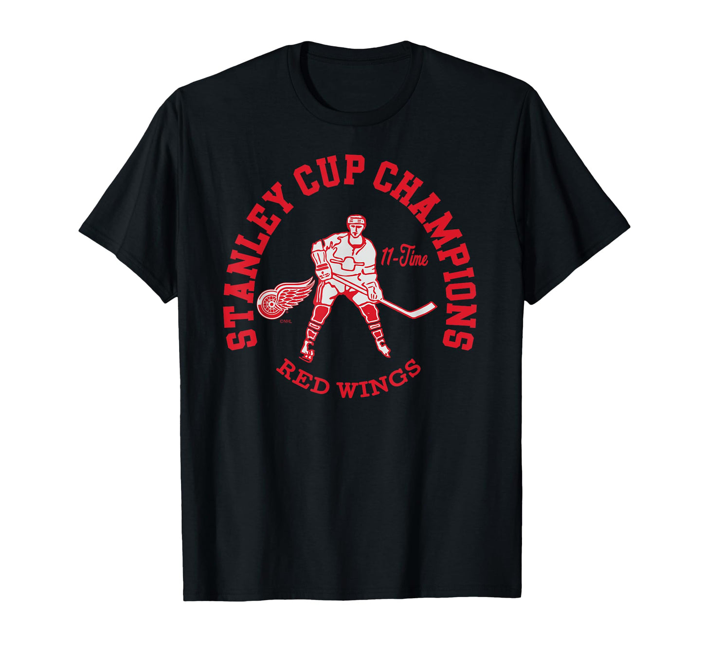 Detroit Red Wings Stanley Cup Champions 11-Time T-Shirt