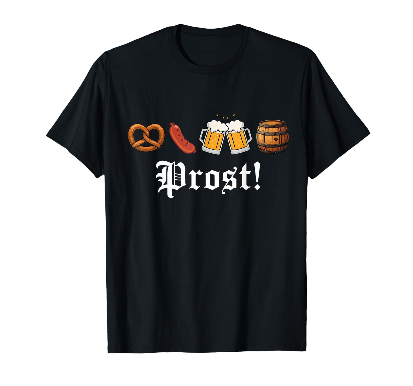 Prost Oktoberfest Drinking Vintage German Humor Men Women T-Shirt