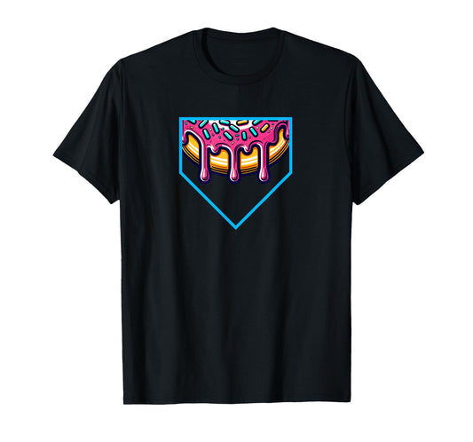 Home Plate Drip - Softball & Baseball T-Shirt