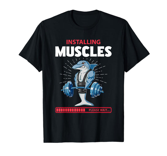 Dolphin Deadlift Fitness Gym Weightlifting T-Shirt