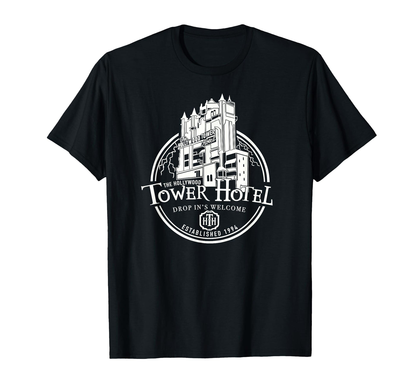 Hollywood Tower Hotel, Theme Park Ride, Drop In's Welcome T-Shirt