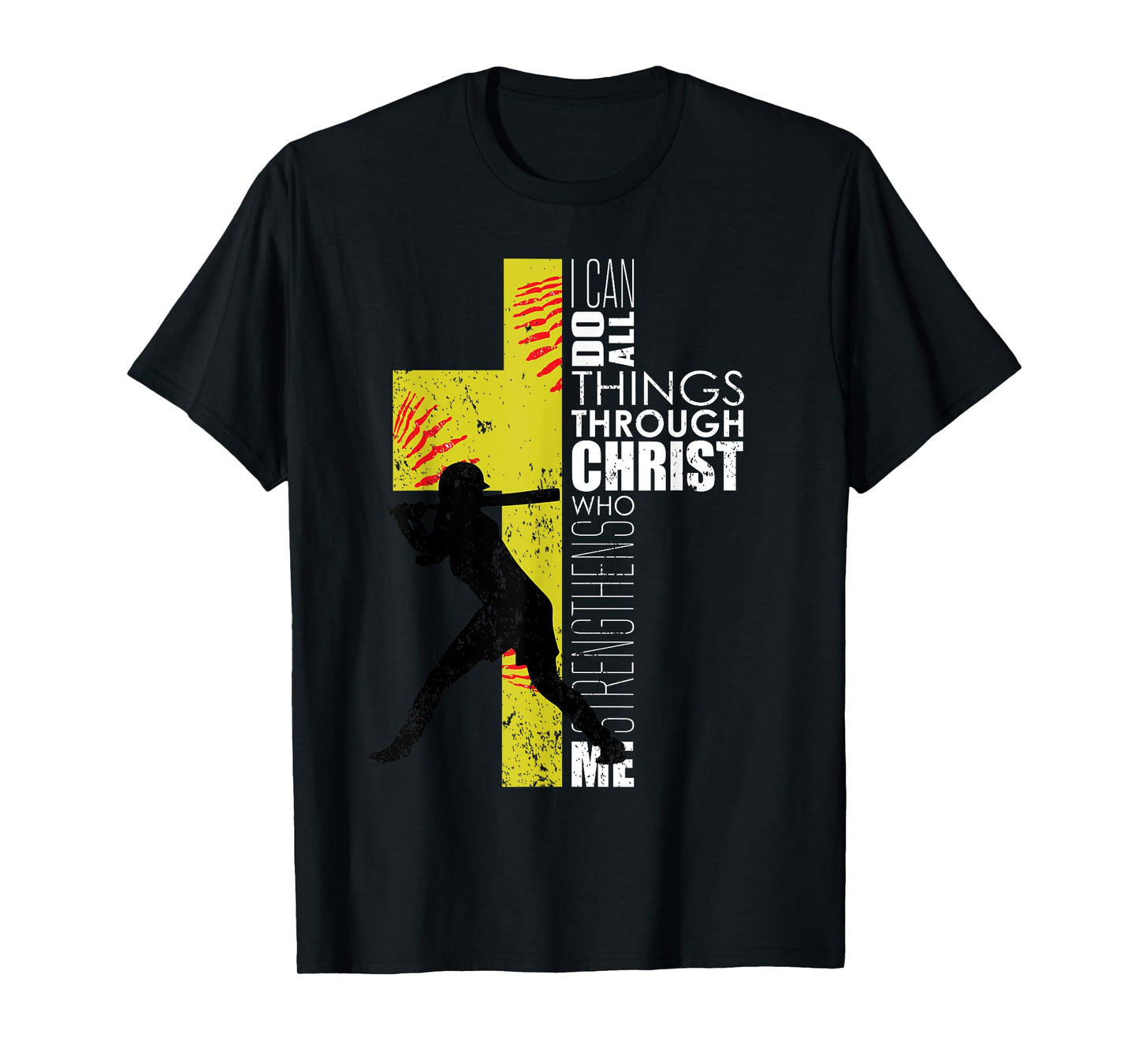 Softball Gifts Players Teen Girls Women Christian Religious T-Shirt